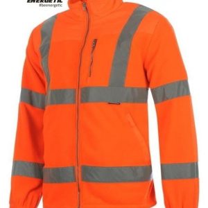 Custom Reflective Hi-Vis Hi Viz Heated Winter Safety Jacket Fleece Jacket