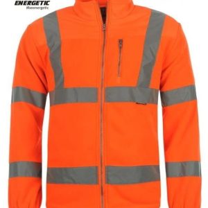 Custom Reflective Hi-Vis Hi Viz Heated Winter Safety Jacket Fleece Jacket