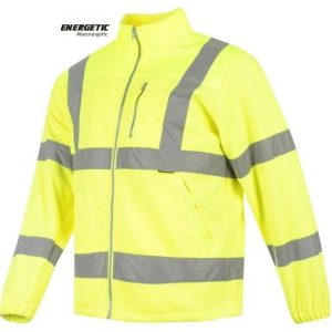 Custom OEM Hi Vis Hi-Viz Reflective Winter Heated Safety Fleece Jacket