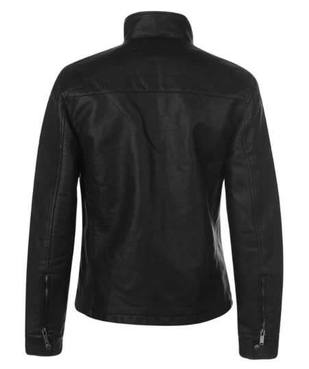 Men's Casual PU Faux Leather Jacket