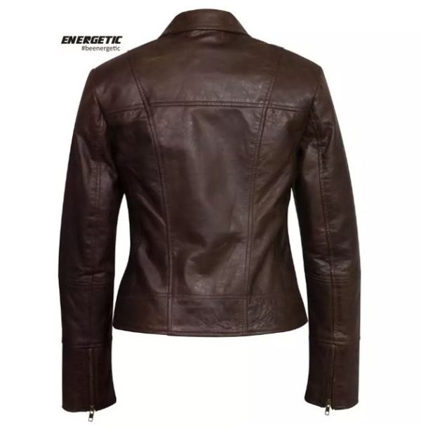 Motorbike Genuine Leather Jacket for Women