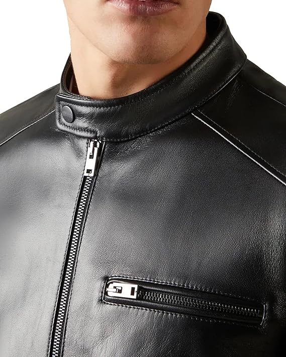 Men’s Black Lambskin Leather Jacket