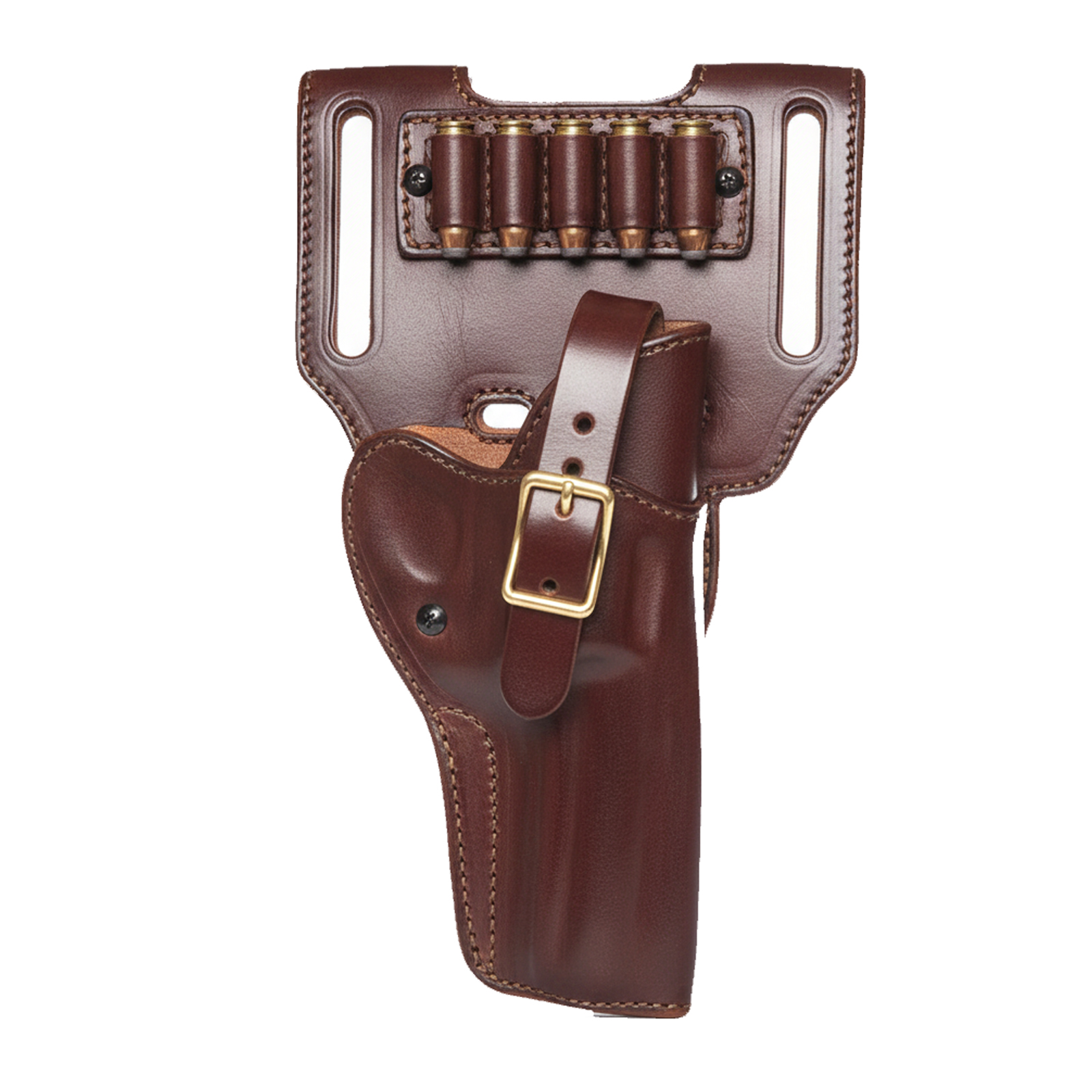 Brown Leather Holster – Hand-Stitched Genuine Hide, Comfortable Concealed Carry