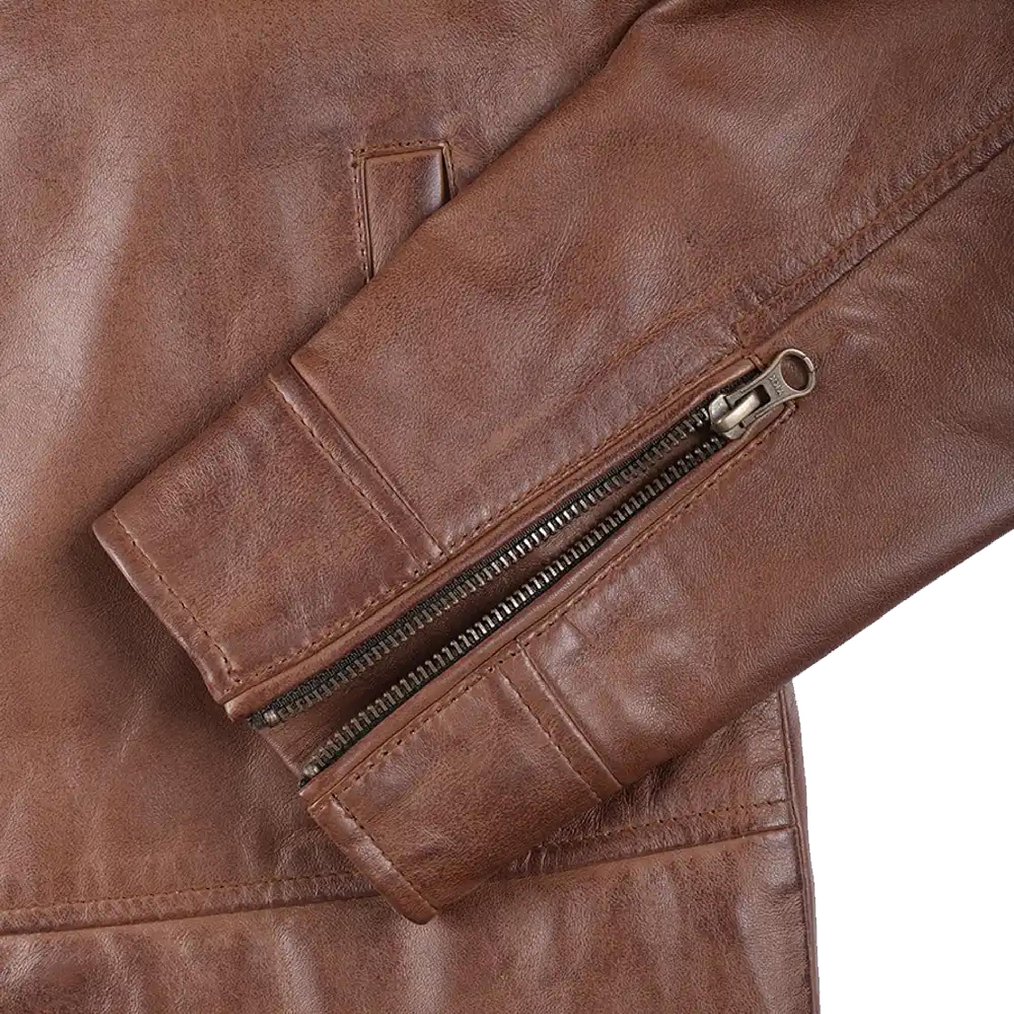 Men’s Genuine Lambskin Leather Biker Jacket Classic Motorcycle Real Leather Coat