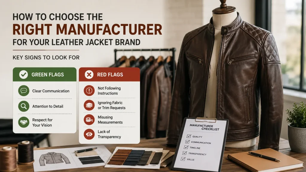 Choosing the Right Wholesale Leather Jacket Manufacturing Partner